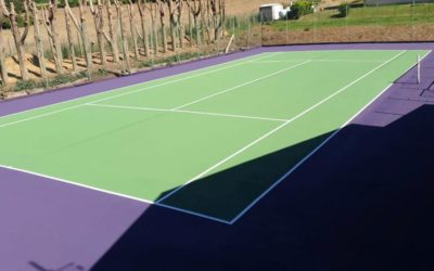 Construction de courts de tennis en béton à Lyon