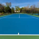 Construction court de tennis en Résine synthétique Fontainebleau