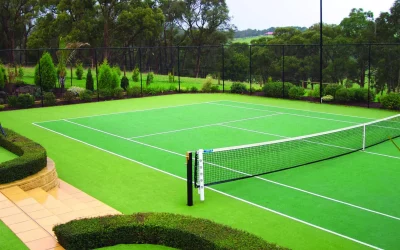 Garanties sur la construction de courts de tennis en gazon synthétique à Nice