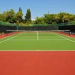 Renovation court de tennis nice