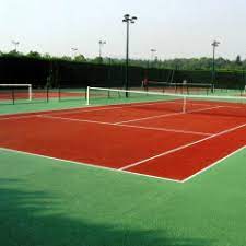 construction d'un court de tennis en gazon synthétique