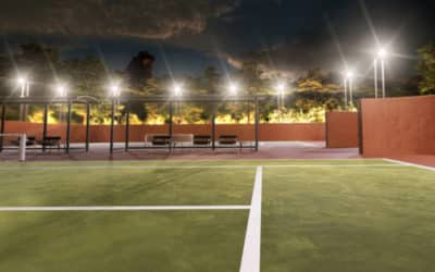 En quoi consiste l’intégration d’un système d’éclairage basse consommation pour un court de tennis à Marseille ?