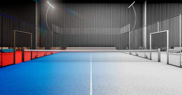 Construction court de tennis