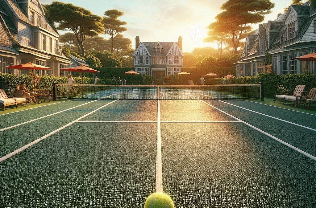 Construction terrain de tennis en Résine synthétique Sete