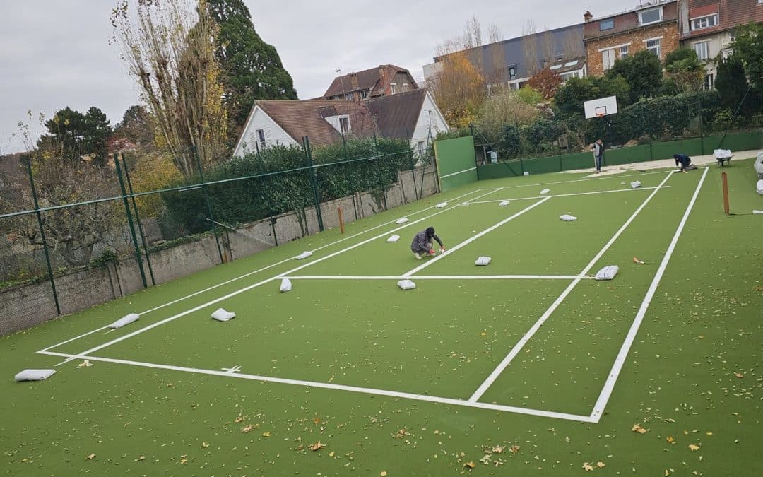 construction court de tennis bastide