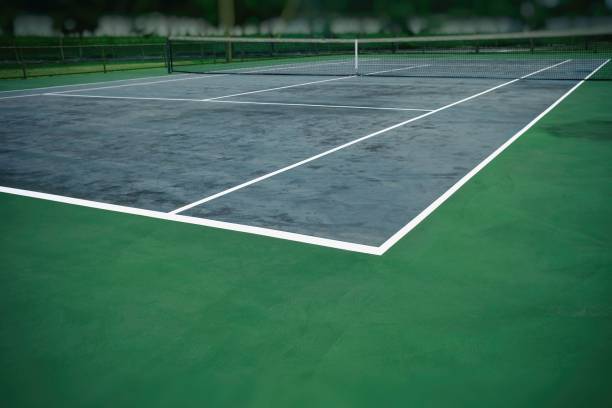 Rénovation court de tennis en Béton Poreux Alençon