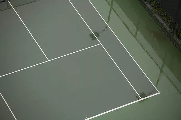 Réfection court de tennis en Béton Poreux Melun
