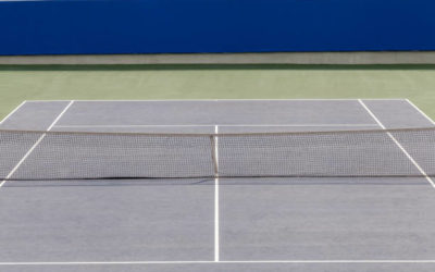 Réfection court de tennis en Béton Poreux Alençon pour les hôtels par Service Tennis