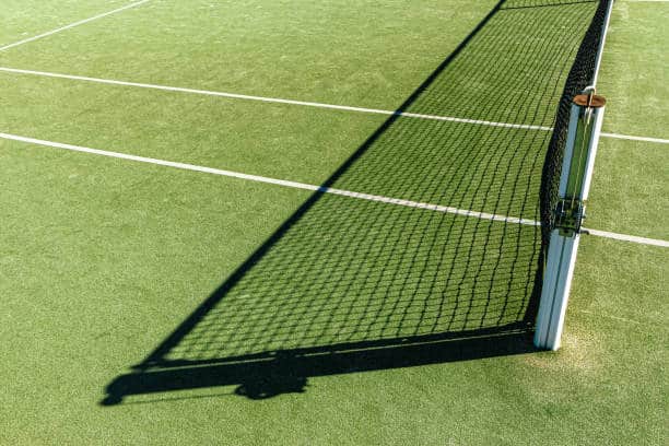 Tennis court on a sunny day