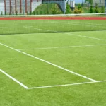 Rénovation terrain de tennis en gazon synthétique lyon