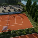 Construction d'un court de tennis pour les clubs de tennis