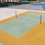 Construction d'un court de tennis pour les hôtels