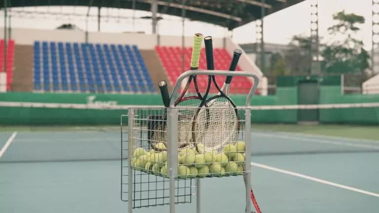 Construction d'un court de tennis pour les clubs de tennis