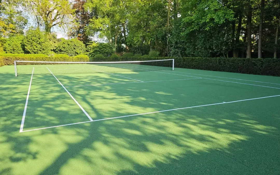 Surface terrain de tennis