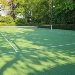 Surface terrain de tennis