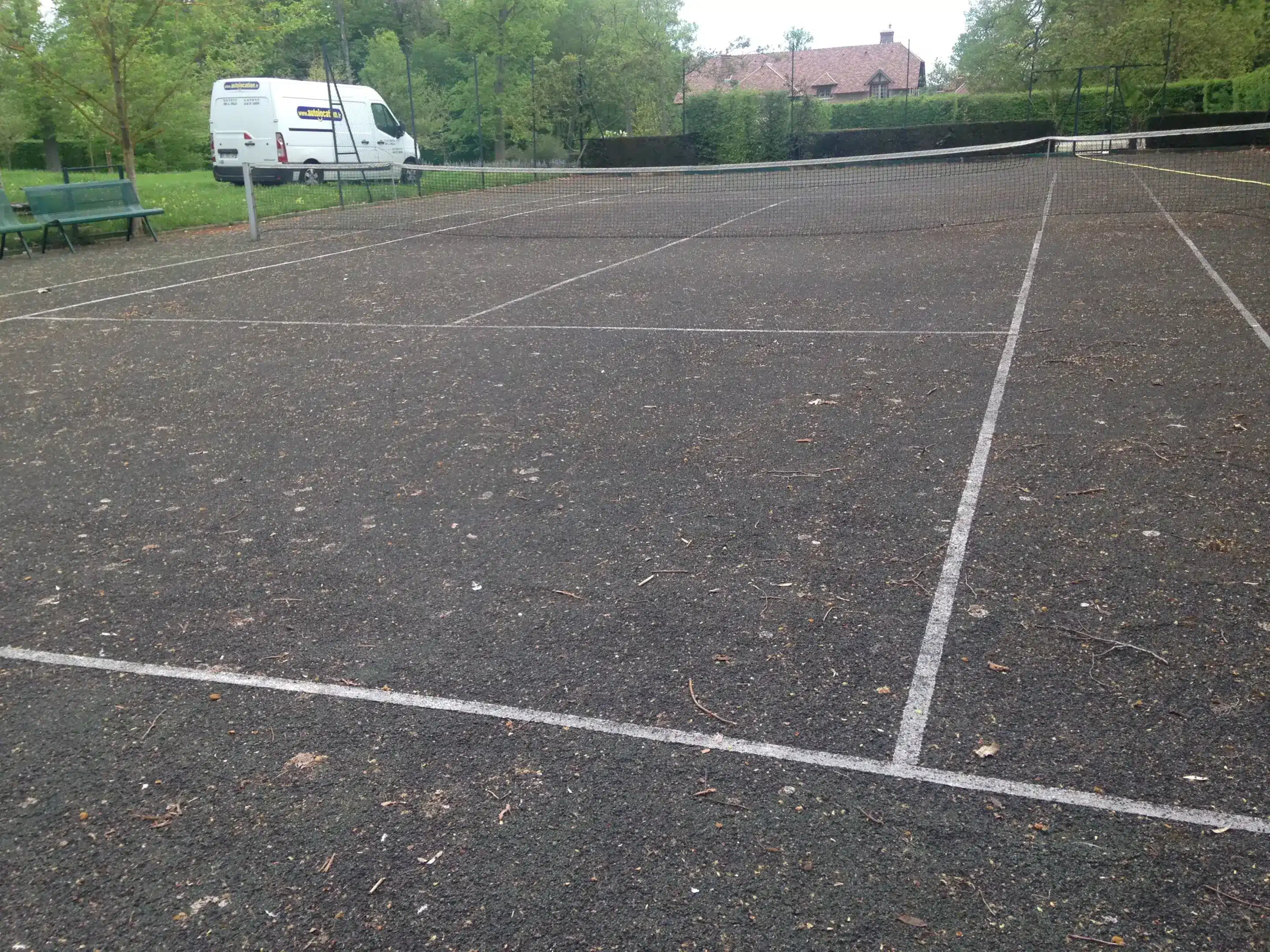 construction de terrain de tennis