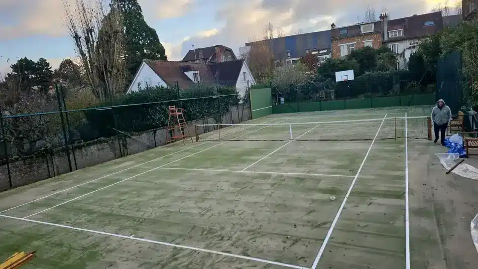 Court de tennis réalisé par Service Tennis